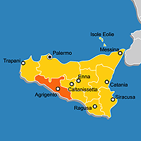 Mappa B&B Provincia di Agrigento