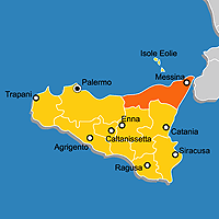 Mappa B&B Provincia di Messina