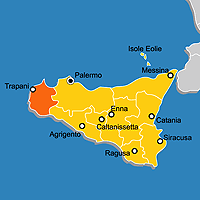 Mappa B&B Provincia di Trapani